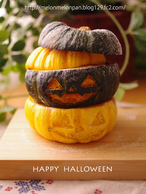 ハロウィンかぼちゃのまるごとクリームチーズケーキa