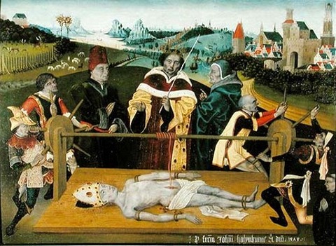 Saint Elmo, an unknown painter  the Netherlands, 1474