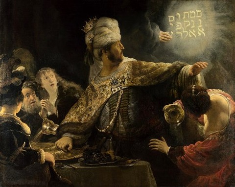 Belshazzar's Feast Rembrandt 1635-38　
