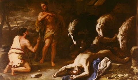 Hercules Feeding Diomedes to his Horses - Luca Giordano 1680-90
