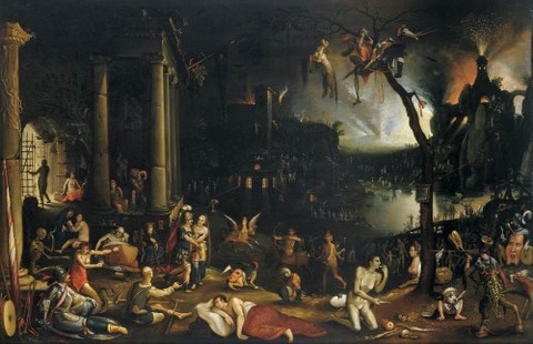 Flemish School Aeneas Sibyl Underworld, early 17th