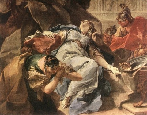 The Death of Sophonisba  Giambattista Pittoni 1730