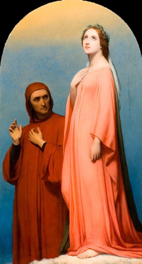 Ary Scheffer, The Vision Dante and Beatrice, 1846