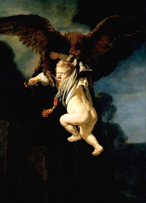 Rembrandt  van Rijn Abduction of Ganymede 1635