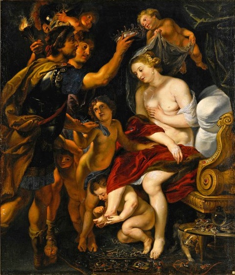 Alexander And Roxana by Studio of Peter Paul Rubens