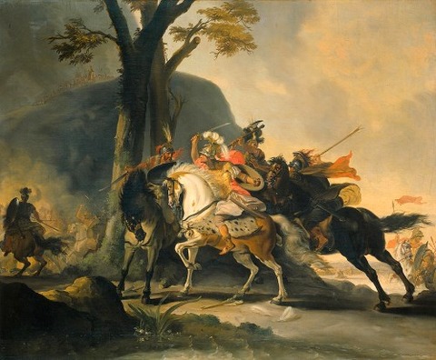 The Battle Against The Persians At The Granicus  Cornelis Troost