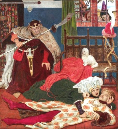 Ford Madox Brown -- The Death of Sir Tristan 1864