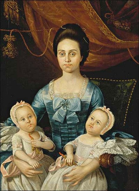 Twins Sarah and Ann, Elizabeth Gay Bolling, Mathew Pratt, 1773