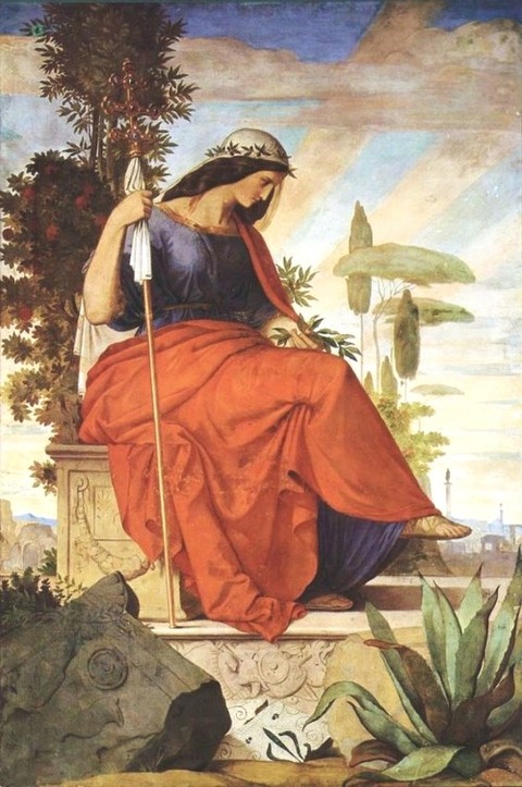 Philipp VEIT Allegorical Figure of Italy 1834-1836
