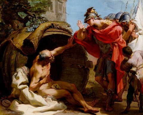 Alexander and Diogenes  Gaetano Gandolfi  1792