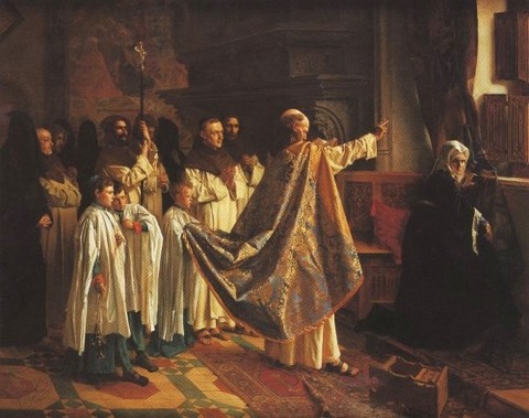 Exorcism of Joanna of Castile Willem Geets  1876