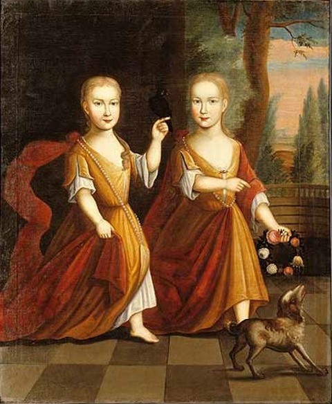 Depeyster Twins, Eva and Catherina  Depeyster Limner  1728