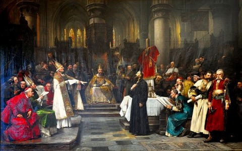 Jan Hus in Council of Constance by Václav Brožík 1883