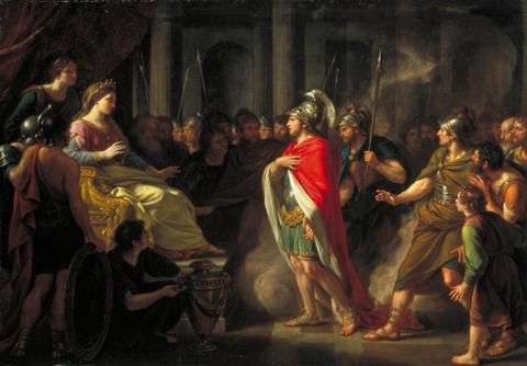 Sir Nathaniel Dance-Holland Dido Aeneas exhibited 1766