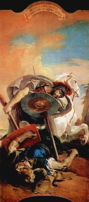 Eteocles and Polynices, Giovanni Battista Tiepolo 1725-30