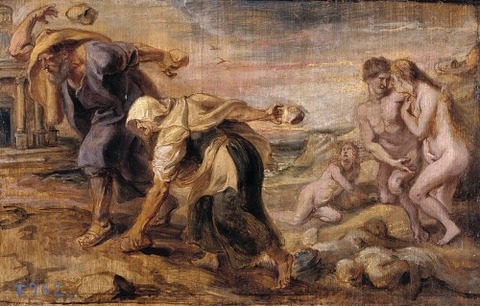 Peter Paul Rubens - Deucalion and Pyrrha, 1636