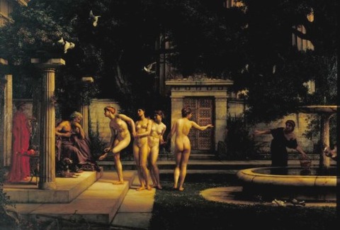 Edward Poynter  A Visit to Aesculapius (1880)