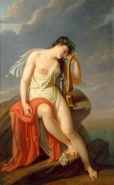 Sappho on the Leucadian Cliff Guerin Pierre Narcisse