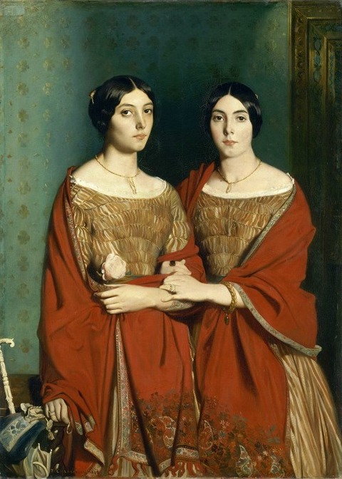 Théodore Chassériau Aline et Adèle, soeurs de Théodore 1843