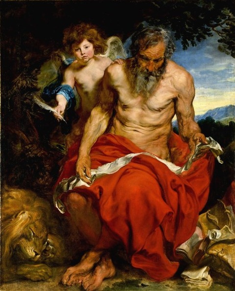 Saint jerome   Anthony van Dyck