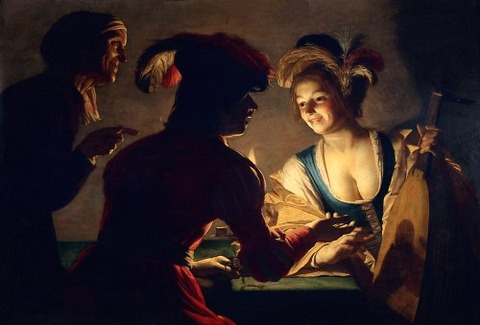 Gerrit van Honthorst 1625 仲人