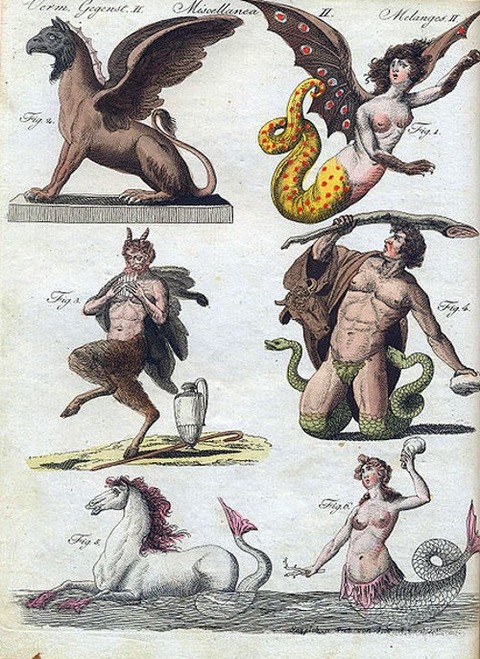Friedrich Justin Bertuch, Bilderbuch für Kinder 1806 Fabelwesen