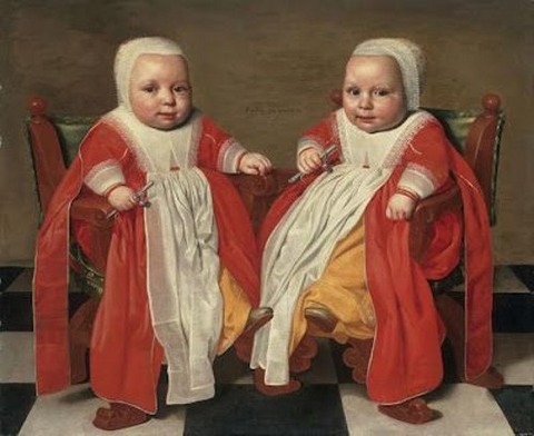 Portrait Twin Daughters 1630-40 Jacob Gerritsz Cuyp