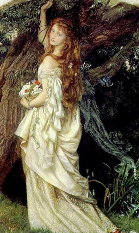 Ophelia di Arthur Hughes, 1863