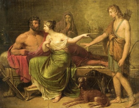 German school Hippolytus, Phaedra and Theseus