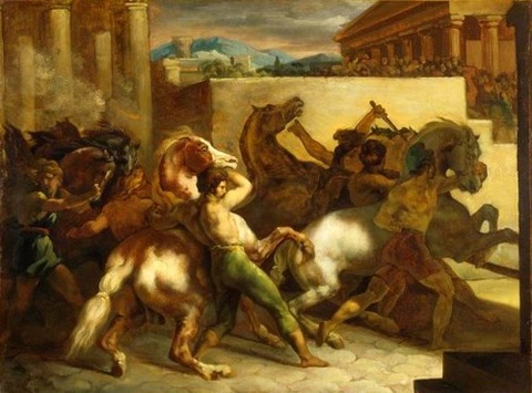 The Wild Horse Race at Rome (1817)ー