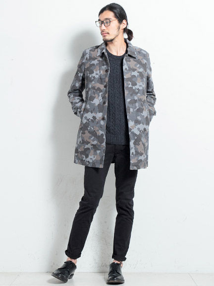 CAMOステンカラーコート 7900