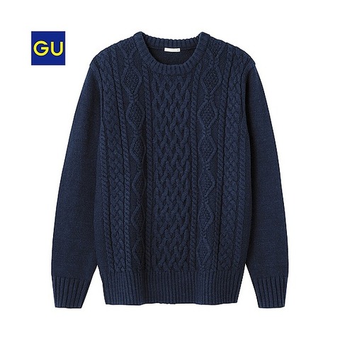 GU クルーネックセーター
