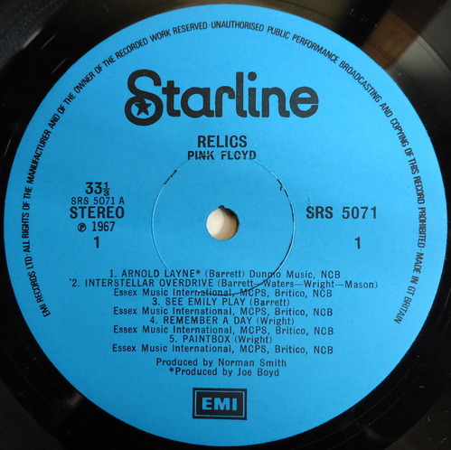 PINK FLOYD/RELICS/Starline/UK ORIGINAL+紙ジャケ-3