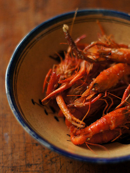 ヒラテテナガエビ で 川エビの唐揚げ めし日記