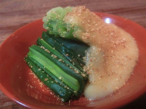 「葉玉ねぎのぬた」