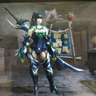 Mhx 女キャラ装備 ゼクス脚部ですセルタス胴の腹とパンツの色がバッチリ合う モンハンっ娘まとめ速報4g