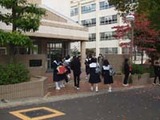左京山中学校街頭募金（１）