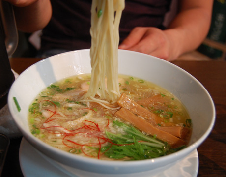 ゆず味のラーメン