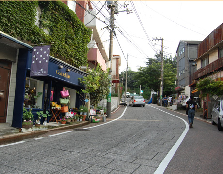 元町の坂道