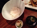 かるねのライスと漬物とお通し