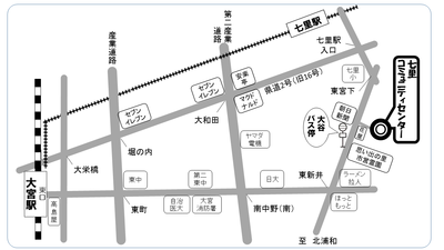 七里コミセン地図