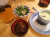 茶碗蒸し&サラダ(美登里寿司)