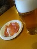 生ハムとビール