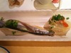 炙りサンマとカワハギ(美登里寿司)