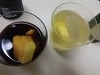 氷フルーツ入りワイン
