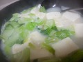 お豆腐とホタテ缶のあんかけ