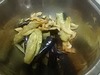 茄子の辛子醤油和え