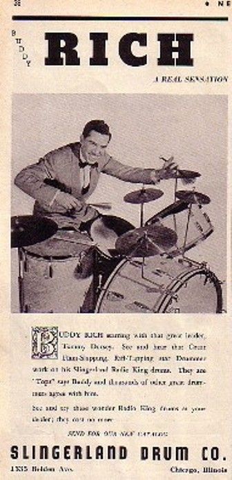 Buddy Rich Plays Slingerland Drum enlarged