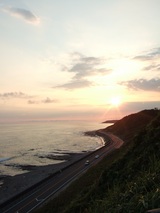 sunset at Omaezaki
