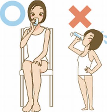 2時間くらいかけて、少しずつ飲むの